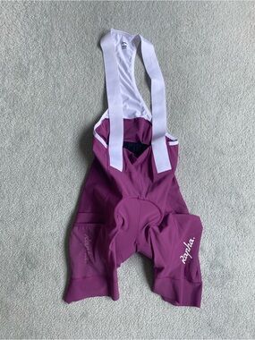Rapha Brevet element cargo bib shorts amethyst medium cycling like new